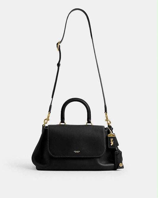 Coach Slouchy Rogue Top Handle Bag with Brand Box - Genuine Leather