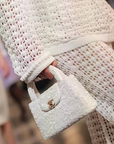 Chanel Mini Nano Kelly Sequin Bag