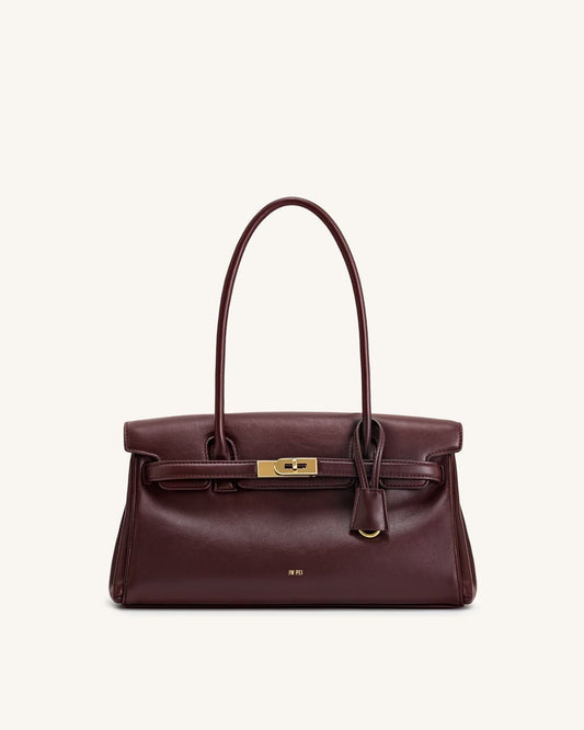 JW PEI Yara Shoulder Bag with Brand Box- Maroon