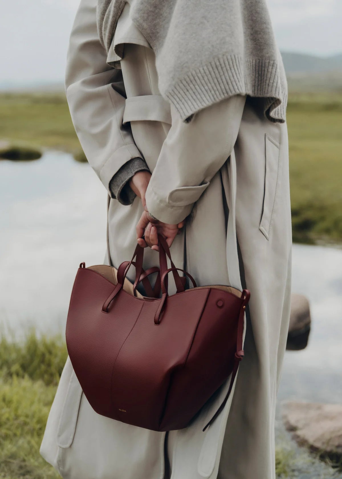 Polène Cyme Handbag with Pouch