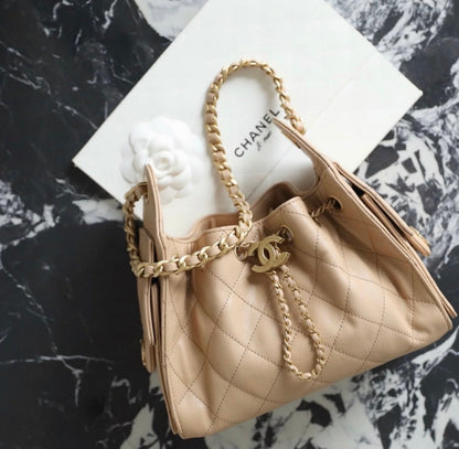 CHANEL 25 Hobo Mini - Beige