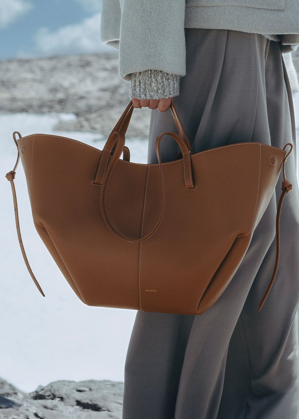 Polène Cyme Handbag with Pouch