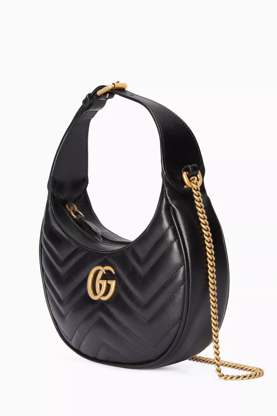 Gucci GG Marmont Half-Moon-Shaped Mini Bag