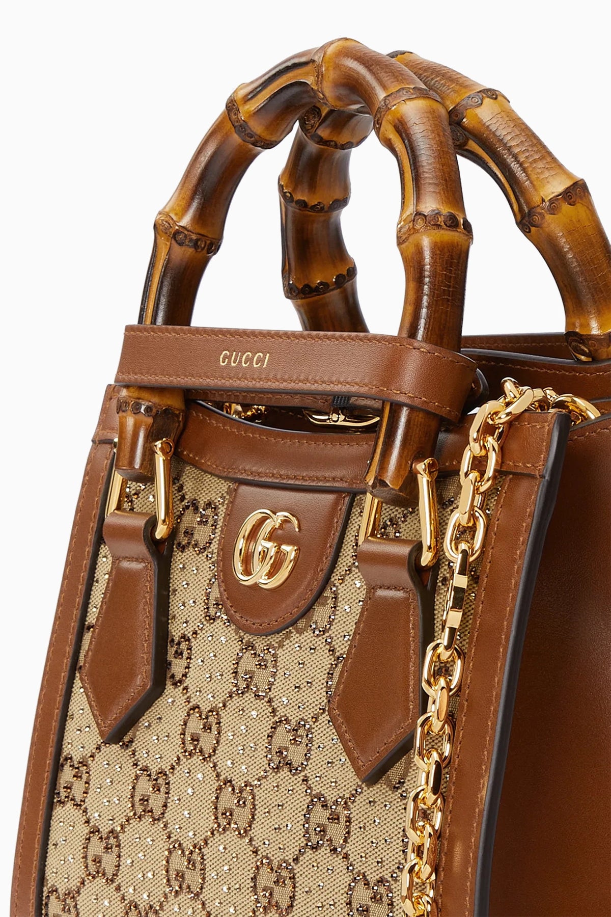 Gucci Diana crystals small bag