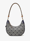 Tory Burch T Monogram Crescent Shoulder Bag