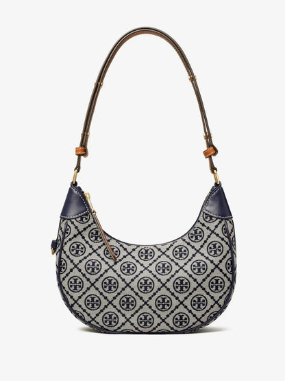 Tory Burch T Monogram Crescent Shoulder Bag