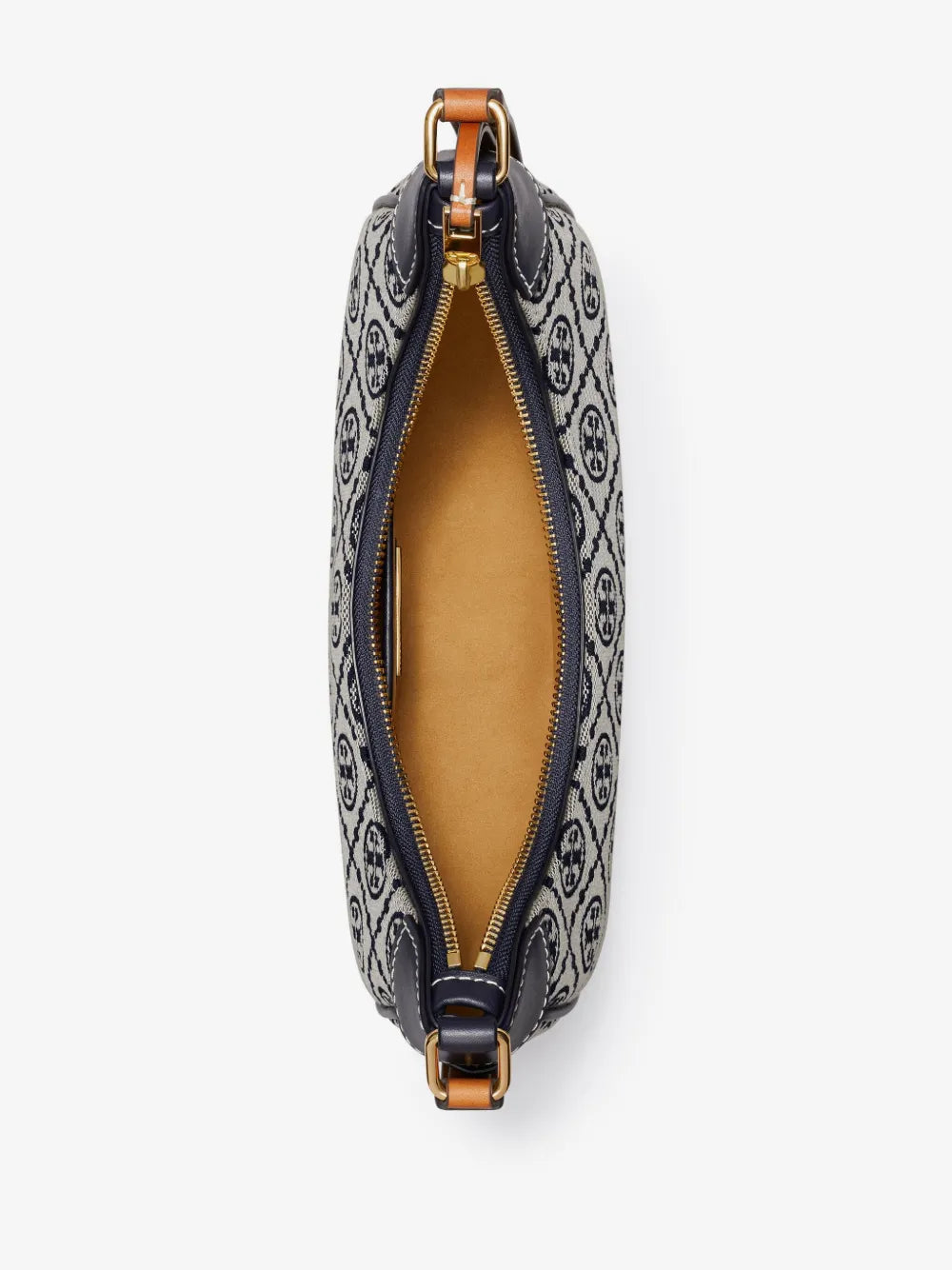 Tory Burch T Monogram Crescent Shoulder Bag