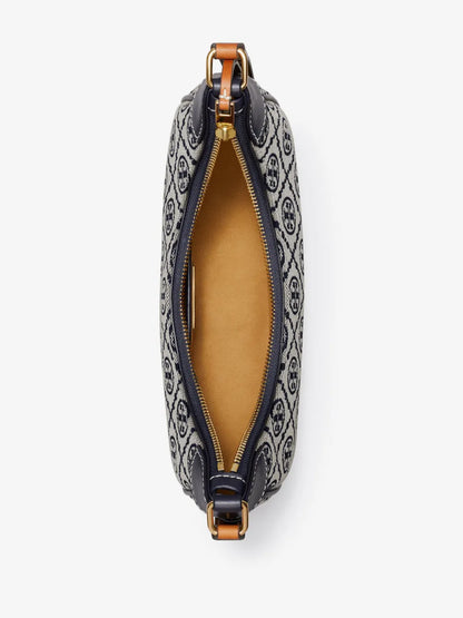 Tory Burch T Monogram Crescent Shoulder Bag