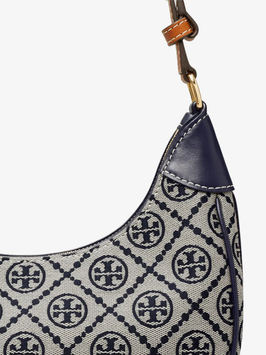 Tory Burch T Monogram Crescent Shoulder Bag