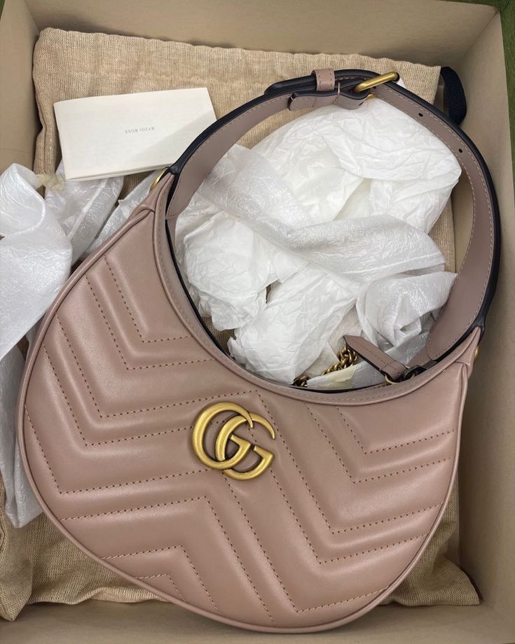 Gucci GG Marmont Half-Moon-Shaped Mini Bag