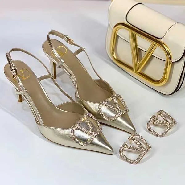 Valentino VLogo Slingback Pumps