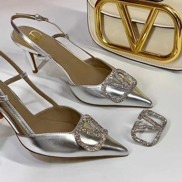 Valentino VLogo Slingback Pumps