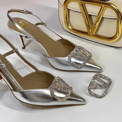 Valentino VLogo Slingback Pumps
