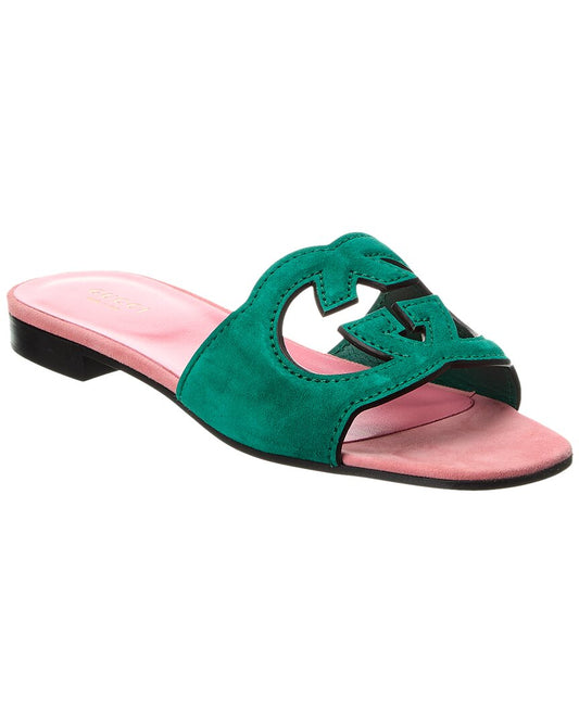 Gucci Interlocking Sandal  with Brand Box