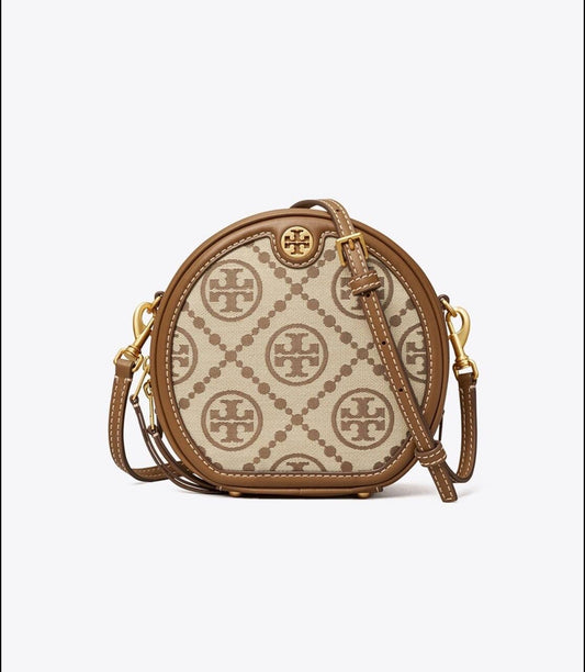 Tory Burch T Monogram Jacquard Cirlcle Mini Bag