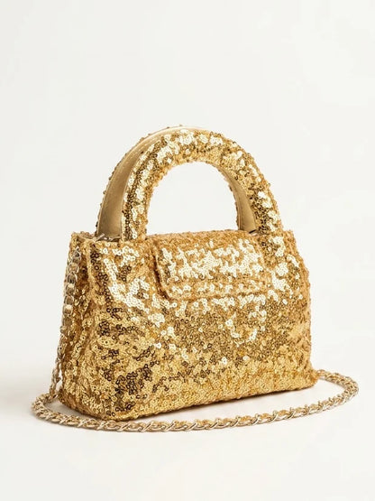 Chanel Mini Nano Kelly Sequin Bag