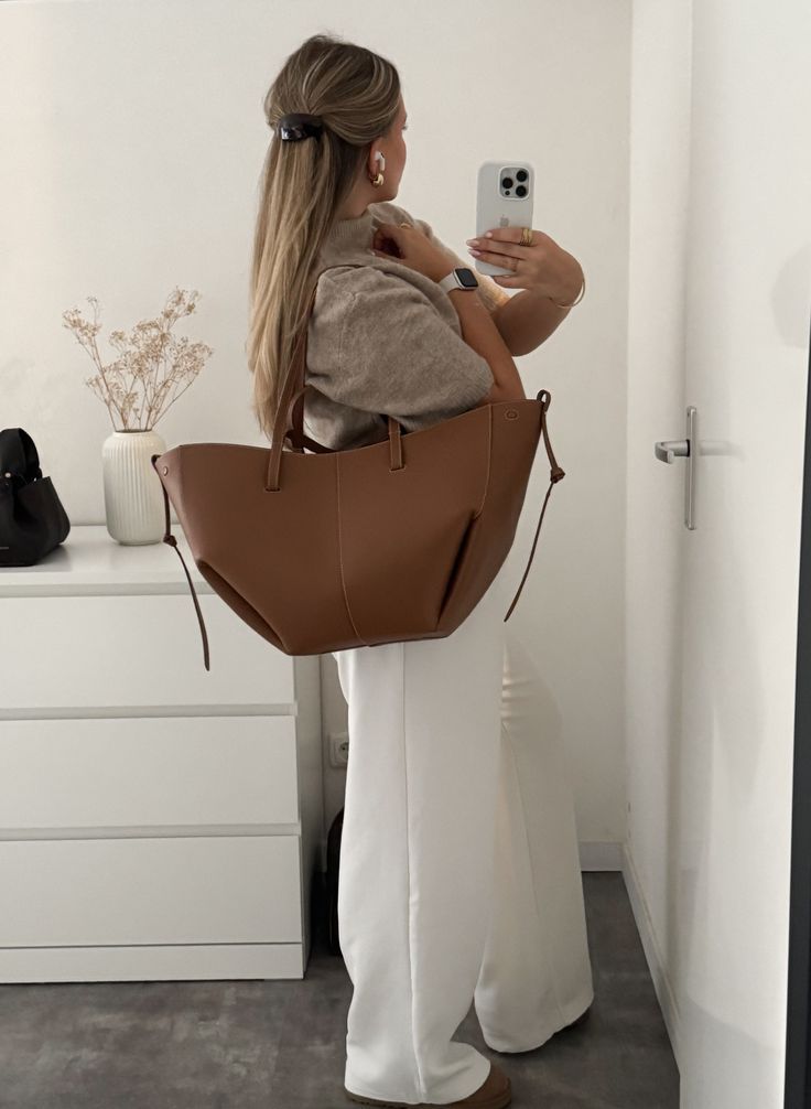 Polène Cyme Handbag with Pouch