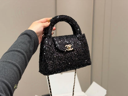 Chanel Mini Nano Kelly Sequin Bag