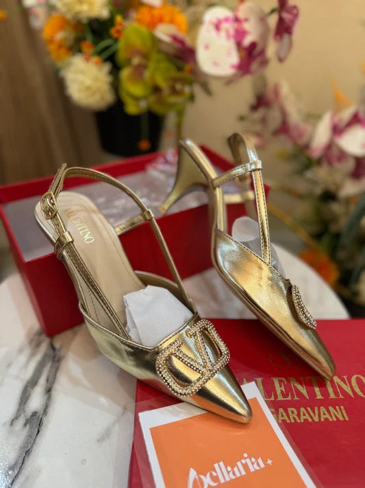 Valentino VLogo Slingback Pumps