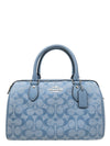 Coach Rowan Satchel in Blocked Signature Canvas