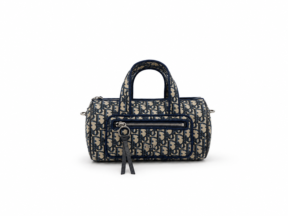 Dior Oblique Embroidered Mini Duffle Bag