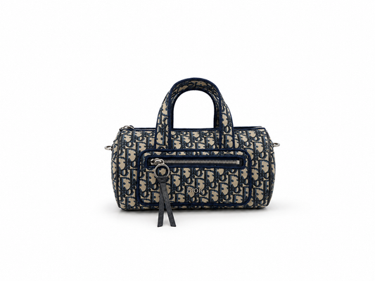Dior Oblique Embroidered Mini Duffle Bag