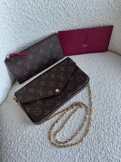 LV Felice Pochette with Brand Box