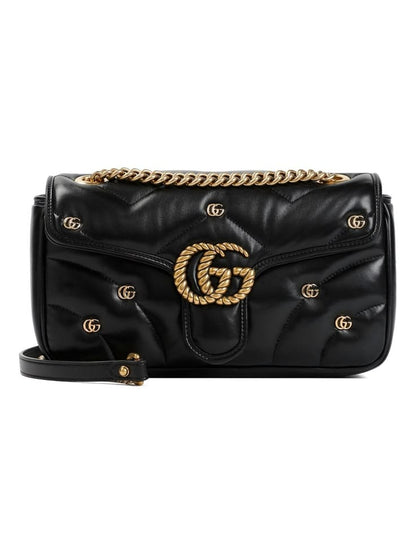 Gucci GG Marmont Mini Logo Studded Crossbody Bag