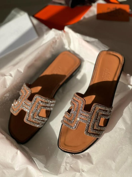 Hermès Oran Flat Slippers