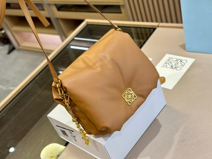 Loewe Goya Puffer Leather Shoulder Bag