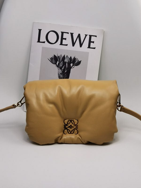 Loewe Goya Puffer Leather Shoulder Bag