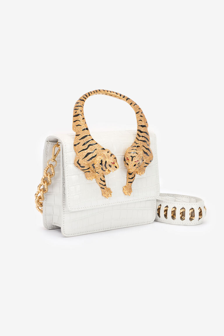 Roberto Cavalli Roar Bag | White