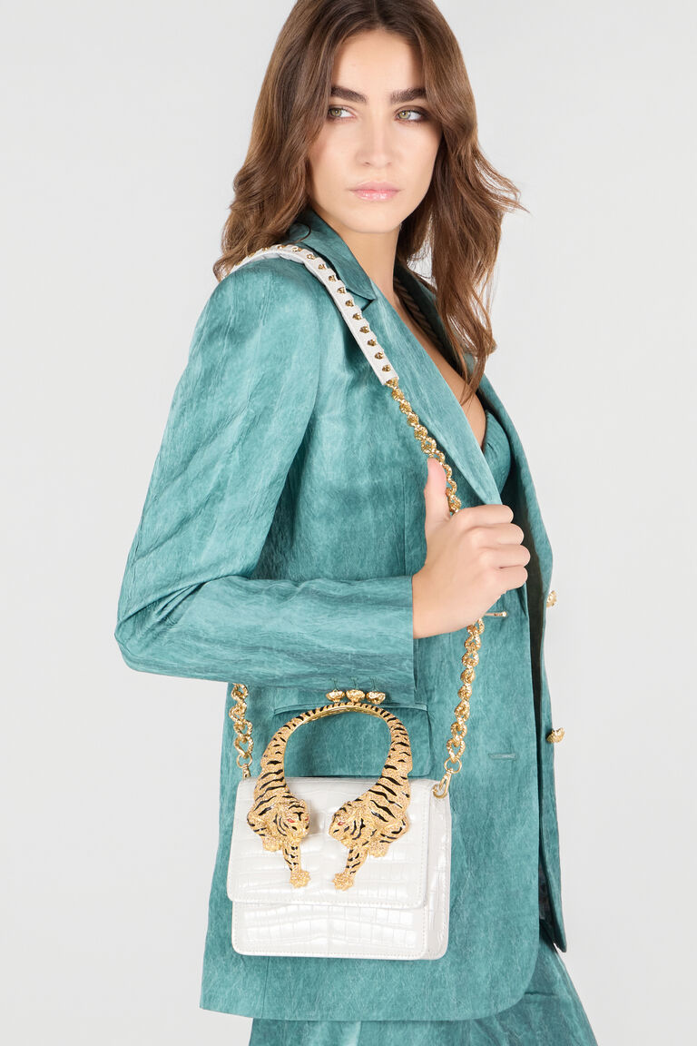 Roberto Cavalli Roar Bag | White