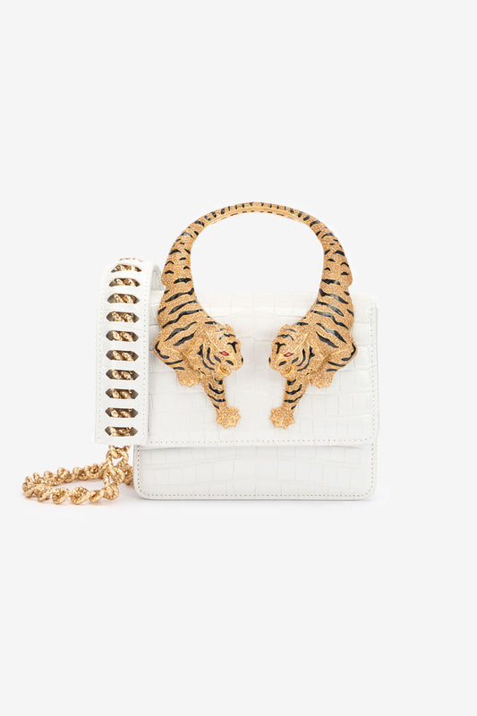 Roberto Cavalli Roar Bag | White