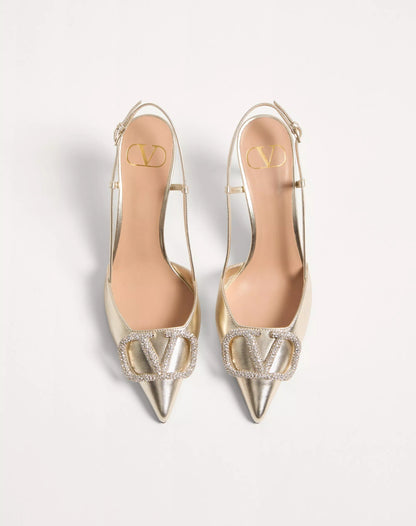 Valentino VLogo Slingback Pumps