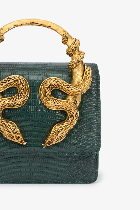 Roberto Cavalli Borsa Bordeaux Con Serpenti