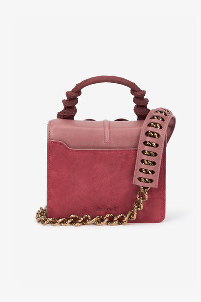 Roberto Cavalli Small Pink Bag With Snakes