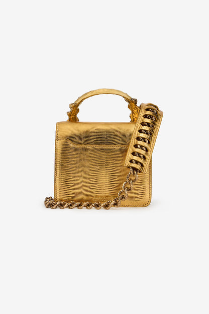 Roberto Cavalli Borsa Bordeaux Con Serpenti