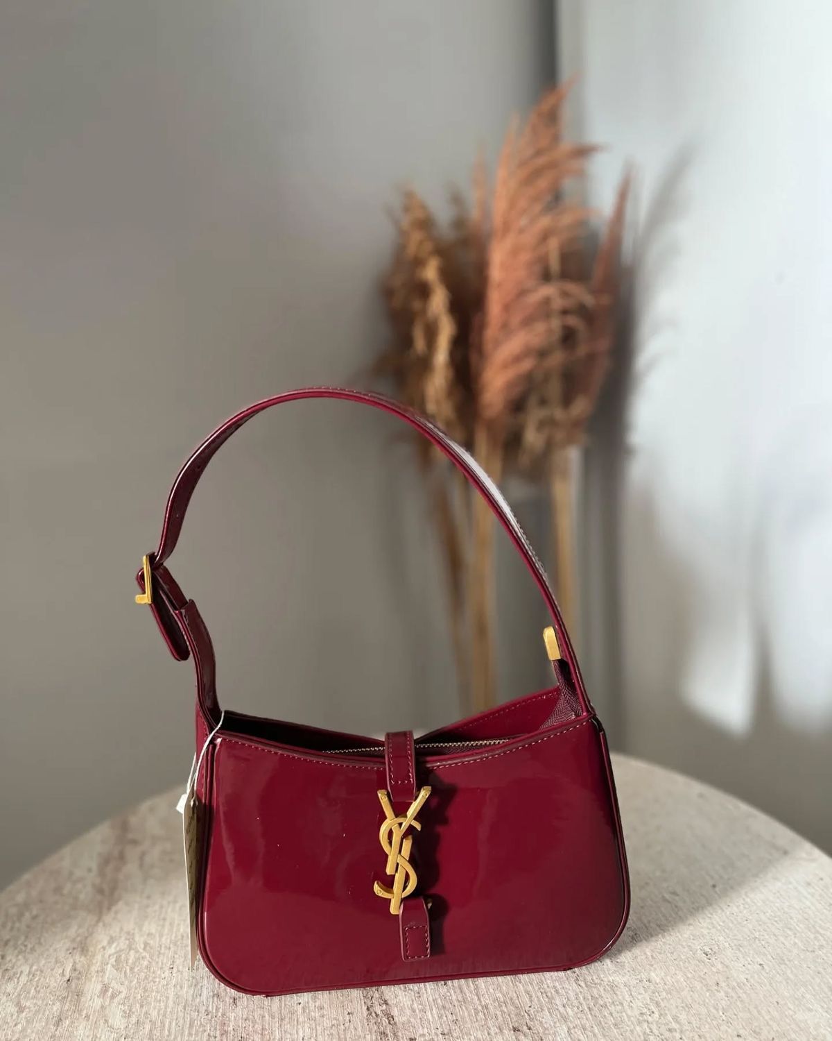 YSL Le 5 A 7 Mini Patent Leather Shoulder Bag