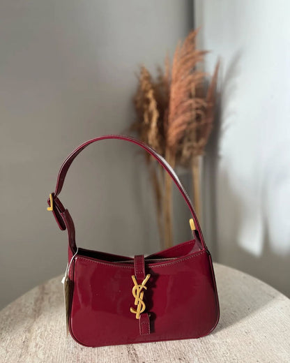 YSL Le 5 A 7 Mini Patent Leather Shoulder Bag
