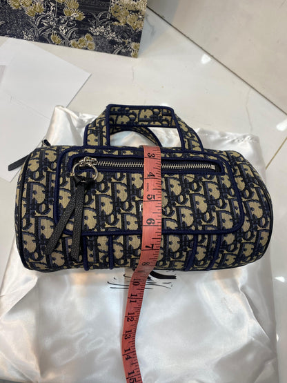 Dior Oblique Embroidered Mini Duffle Bag