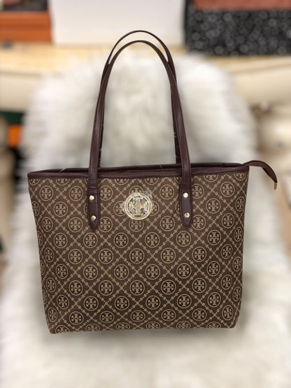 Tory Burch T Monogram Zip Tote Bag