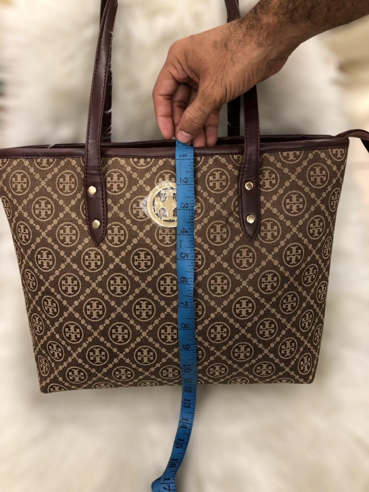 Tory Burch T Monogram Zip Tote Bag