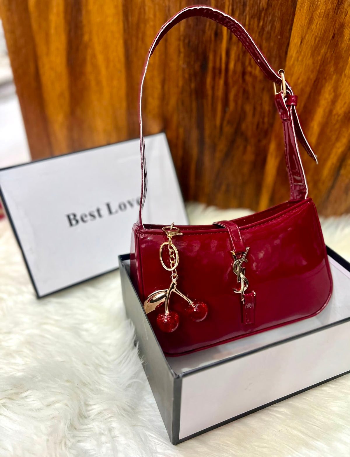 YSL Le 5 A 7 Mini Patent Leather Shoulder Bag