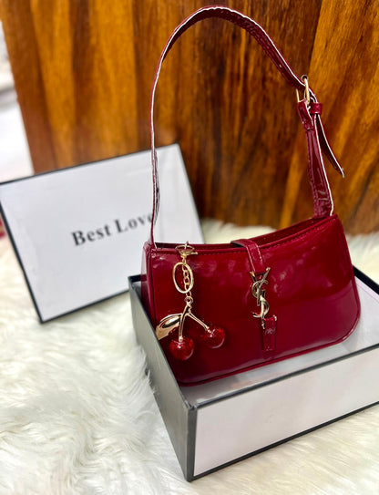 YSL Le 5 A 7 Mini Patent Leather Shoulder Bag