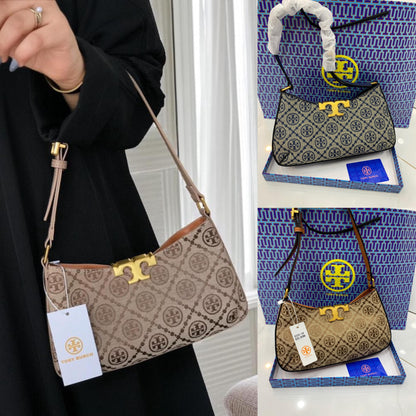 Tory Burch Eleanor Slim Monogram Jacquard Shoulder Bag