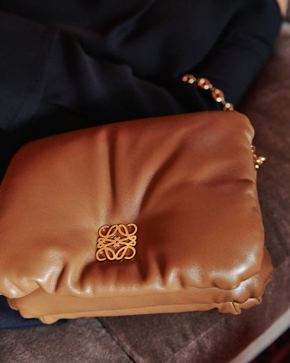Loewe Goya Puffer Leather Shoulder Bag
