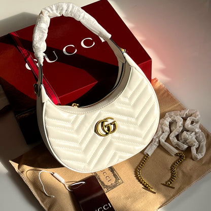Gucci GG Marmont Half-Moon-Shaped Mini Bag