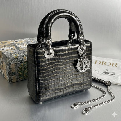 Crocodile Mini Lady Dior Bag