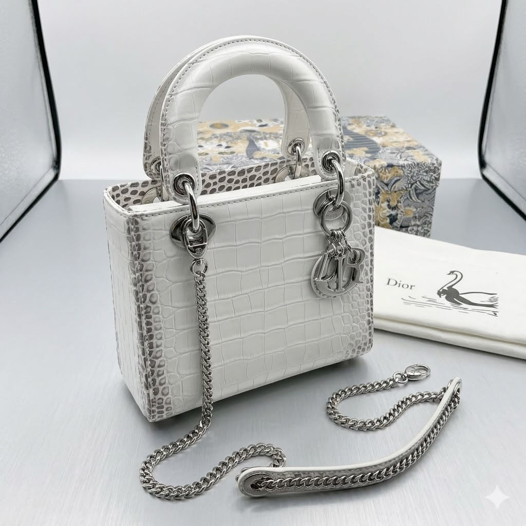 Crocodile Mini Lady Dior Bag